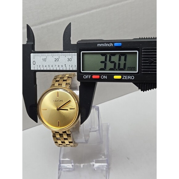 Nixon The Vix Rose All Day Gold Tone Womens Watch 35mm New Battery Size Small - Picture 5 of 11